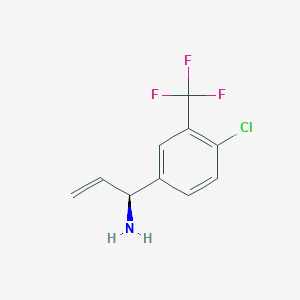 (1S)-1-[4-Chloro-3-(trifluoromethyl)phenyl]prop-2-enylamine