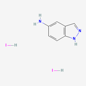 molecular formula C7H9I2N3 B1305280 1H-indazol-5-amine dihydroiodide CAS No. 74051-73-3
