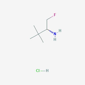 molecular formula C6H15ClFN B13052801 (R)-1-Fluoro-3,3-dimethylbutan-2-amine hcl 