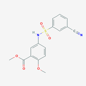 Methyl 5-(3-cyanophenylsulfonamido)-2-methoxybenzoate