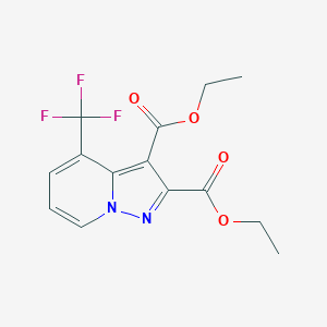 Diethyl 4-(trifluoromethyl)pyrazolo[1,5-a]pyridine-2,3-dicarboxylate