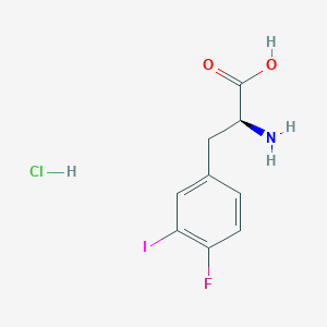 (S)-2-Amino-3-(4-fluoro-3-iodophenyl)propanoic acid hcl