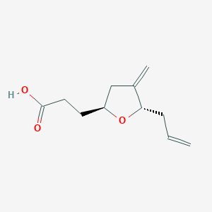 3-((2S,5S)-5-Allyl-4-methylenetetrahydrofuran-2-YL)propanoic acid