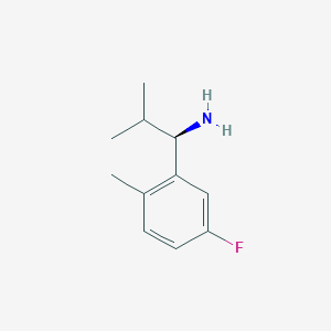 (R)-1-(5-Fluoro-2-methylphenyl)-2-methylpropan-1-amine