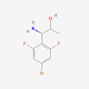 (1S)-1-Amino-1-(4-bromo-2,6-difluorophenyl)propan-2-OL