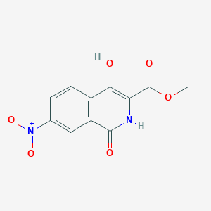 Methyl4-hydroxy-7-nitro-1-oxo-1,2-dihydroisoquinoline-3-carboxylate