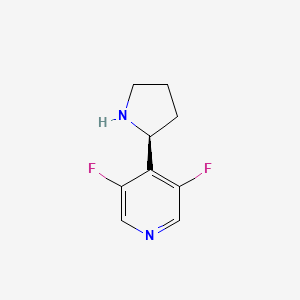 (S)-3,5-Difluoro-4-(pyrrolidin-2-YL)pyridine2hcl