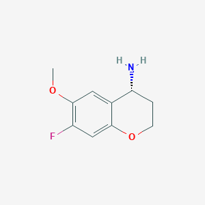 (R)-7-Fluoro-6-methoxychroman-4-amine