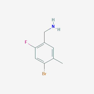 (4-Bromo-2-fluoro-5-methylphenyl)methanamine