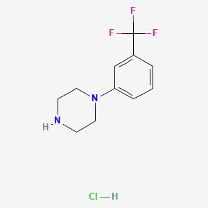 molecular formula C11H14ClF3N2 B1305295 1-(3-Trifluoromethylphenyl)piperazine hydrochloride CAS No. 16015-69-3