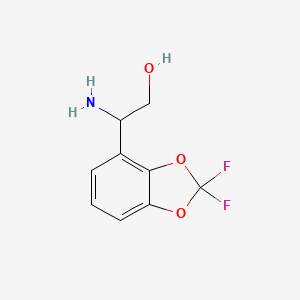 2-Amino-2-(2,2-difluorobenzo[D][1,3]dioxol-4-YL)ethan-1-OL