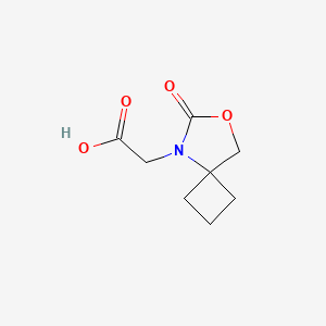 molecular formula C8H11NO4 B13052975 2-(6-Oxo-7-oxa-5-azaspiro[3.4]octan-5-YL)acetic acid 