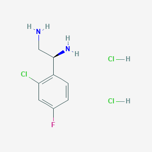 (1S)-1-(2-Chloro-4-fluorophenyl)ethane-1,2-diamine 2hcl