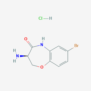 (R)-3-Amino-7-bromo-2,3-dihydrobenzo[B][1,4]oxazepin-4(5H)-one hcl