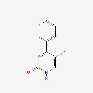 molecular formula C11H8FNO B13053022 5-Fluoro-4-phenylpyridin-2(1H)-one 