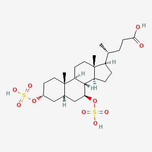 molecular formula C24H40O10S2 B1305304 Ursulcholic acid CAS No. 88426-32-8