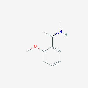 molecular formula C10H15NO B13053102 (S)-1-(2-Methoxyphenyl)-N-methylethan-1-amine 