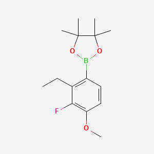 2-(2-Ethyl-3-fluoro-4-methoxyphenyl)-4,4,5,5-tetramethyl-1,3,2-dioxaborolane