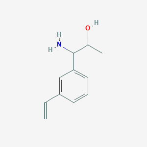 1-Amino-1-(3-ethenylphenyl)propan-2-OL