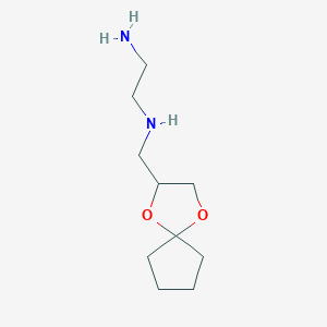 molecular formula C10H20N2O2 B1305313 N-*1*-(1,4-Dioxa-spiro[4.4]non-2-ylmethyl)-ethane-1,2-diamine CAS No. 247109-17-7