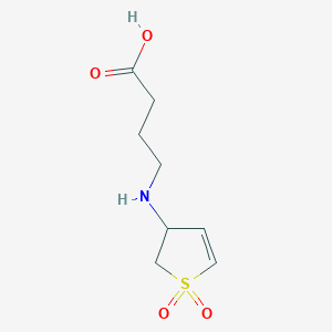 molecular formula C8H13NO4S B1305314 4-(1,1-Dioxo-2,3-dihydro-1H-thiophen-3-ylamino)-butyric acid CAS No. 321580-98-7
