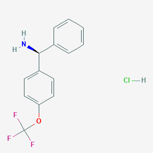 (S)-Phenyl(4-(trifluoromethoxy)phenyl)methanamine hcl