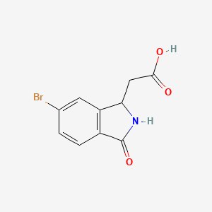 (6-Bromo-3-oxo-2,3-dihydro-1H-isoindol-1-yl)-acetic acid