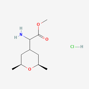 Methyl 2-amino-2-((2R,6S)-2,6-dimethyltetrahydro-2H-pyran-4-YL)acetate hcl