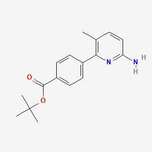 Tert-butyl 4-(6-amino-3-methylpyridin-2-YL)benzoate