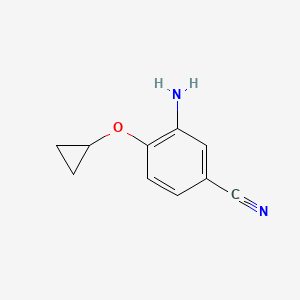 3-Amino-4-cyclopropoxybenzonitrile