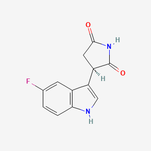 (R)-3-(5-Fluoro-1H-indol-3-YL)pyrrolidine-2,5-dione