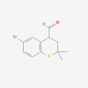 6-Bromo-2,2-dimethylthiochroman-4-carbaldehyde