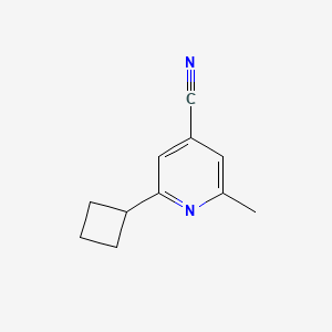 2-Cyclobutyl-6-methylisonicotinonitrile