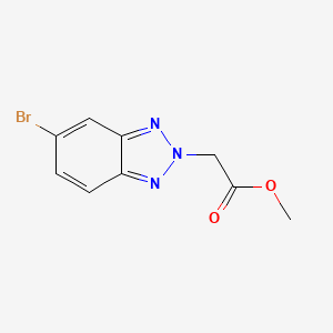 molecular formula C9H8BrN3O2 B13053261 Methyl 2-(5-bromo-2H-benzo[D][1,2,3]triazol-2-YL)acetate 