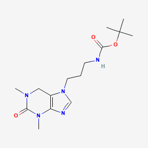 Tert-butyl (3-(1,3-dimethyl-2-oxo-2,3-dihydro-1H-purin-7(6H)-YL)propyl)carbamate