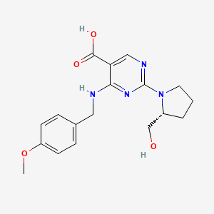 molecular formula C18H22N4O4 B13053267 Avanafil impurity 24 