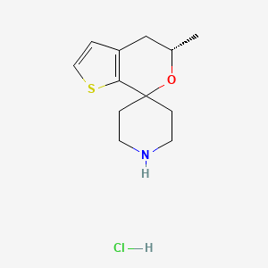 (S)-5'-Methyl-4',5'-dihydrospiro[piperidine-4,7'-thieno[2,3-C]pyran] hcl