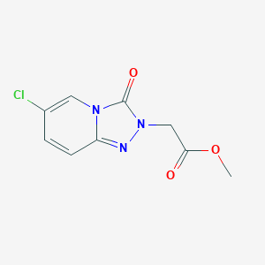 molecular formula C9H8ClN3O3 B13053314 Methyl 2-(6-chloro-3-oxo-[1,2,4]triazolo[4,3-A]pyridin-2(3H)-YL)acetate 