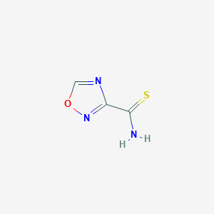 molecular formula C3H3N3OS B1305332 1,2,4-Oxadiazole-3-carbothioamide CAS No. 39512-80-6