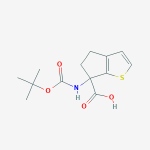 6-((Tert-butoxycarbonyl)amino)-5,6-dihydro-4H-cyclopenta[B]thiophene-6-carboxylic acid