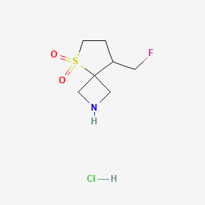 8-(Fluoromethyl)-5-thia-2-azaspiro[3.4]octane 5,5-dioxide hcl