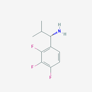 (1S)-2-Methyl-1-(2,3,4-trifluorophenyl)propan-1-amine