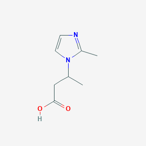molecular formula C8H12N2O2 B1305336 3-(2-methyl-1H-imidazol-1-yl)butanoic acid CAS No. 98009-61-1