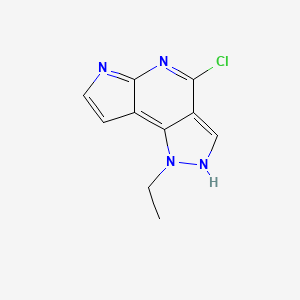 4-Chloro-1-ethyl-1,6-dihydropyrazolo[3,4-D]pyrrolo[2,3-B]pyridine