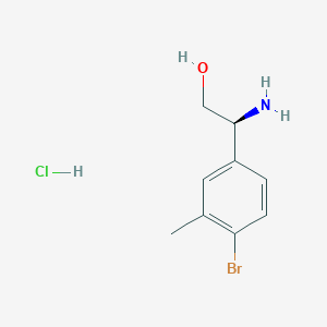 (S)-2-Amino-2-(4-bromo-3-methylphenyl)ethan-1-OL hcl