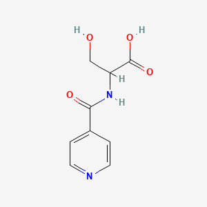 molecular formula C9H10N2O4 B1305342 3-Hydroxy-2-[(pyridine-4-carbonyl)-amino]-propionic acid CAS No. 877036-93-6