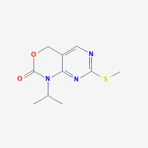 molecular formula C10H13N3O2S B13053442 1-Isopropyl-7-(methylthio)-1,4-dihydro-2H-pyrimido[4,5-D][1,3]oxazin-2-one 