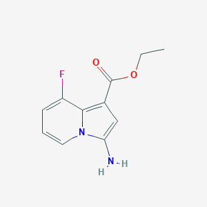 Ethyl 3-amino-8-fluoroindolizine-1-carboxylate