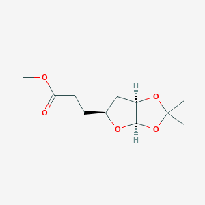 Methyl 3-((3AR,5S,6AR)-2,2-dimethyltetrahydrofuro[2,3-D][1,3]dioxol-5-YL)propanoate