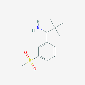 2,2-Dimethyl-1-(3-(methylsulfonyl)phenyl)propan-1-aminehcl